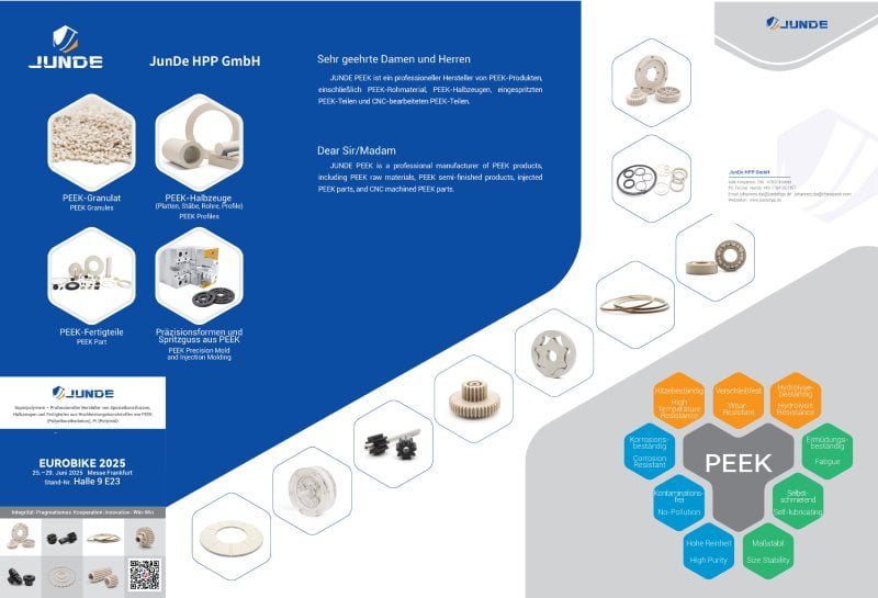 JunDe Showcases PEEK Innovations at EUROBIKE 2025 in Frankfurt Image 2