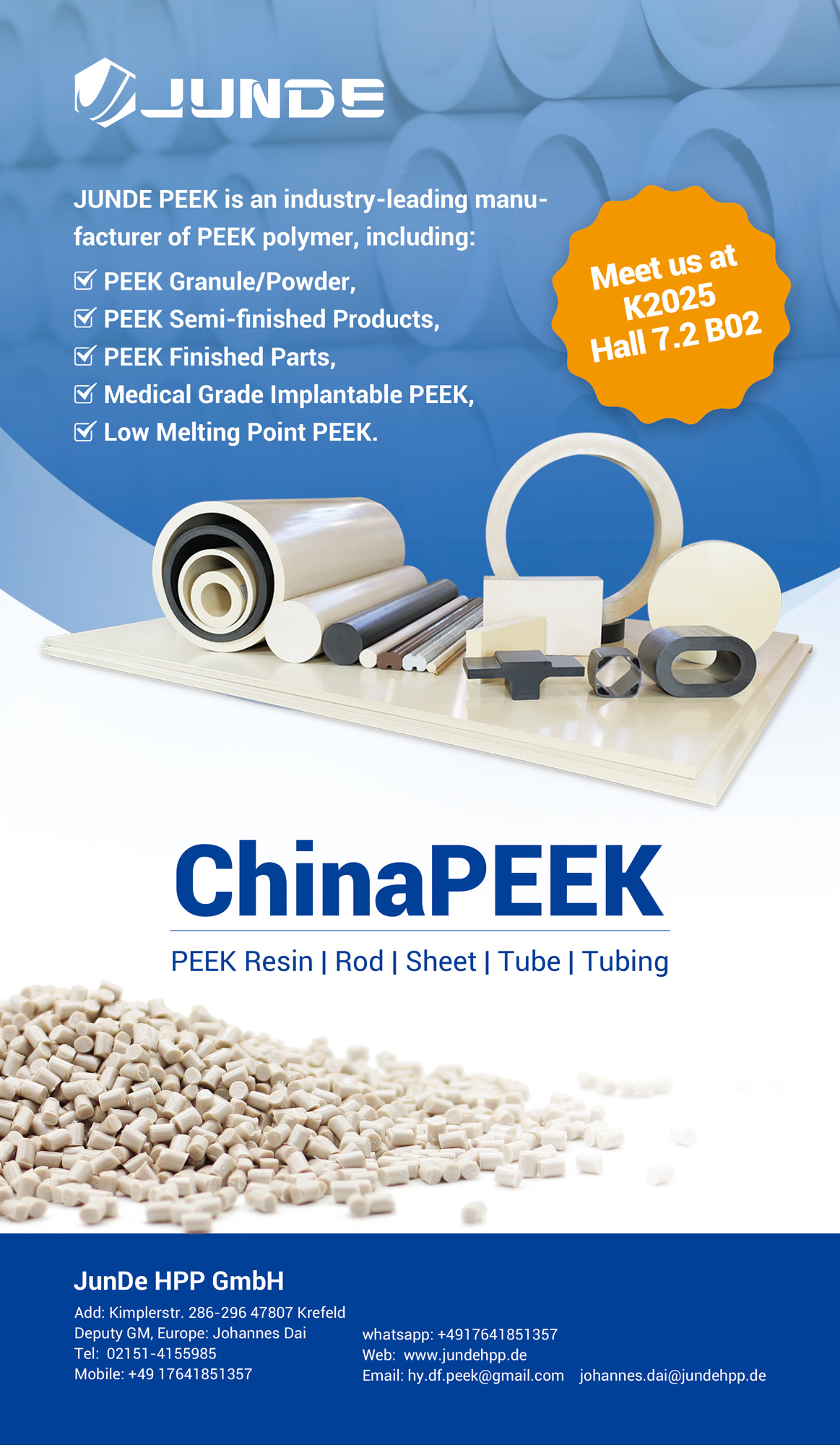JunDe – Meet us at K2025 Hall 7.2 B02 Image 1