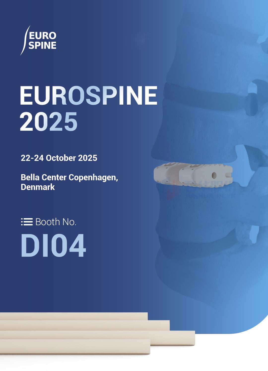 See you at EUROSPINE 2025 &mdash; JunDe HPP at Booth D104 Image 1