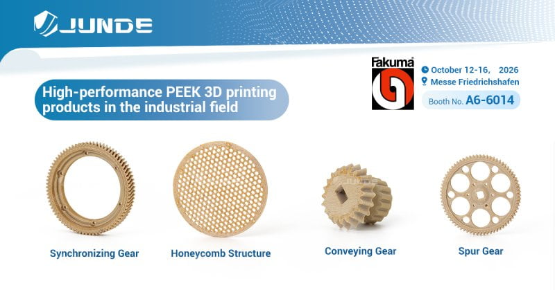 JUNDE is showcasing our full range of high-performance PEEK Resin at FAKUMA 2026! - JunDe JUNDE is showcasing our full range of high-performance PEEK Resin at FAKUMA 2026! Image 5